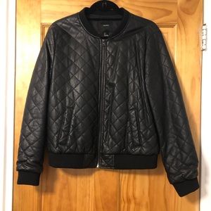 Faux leather jacket !!!